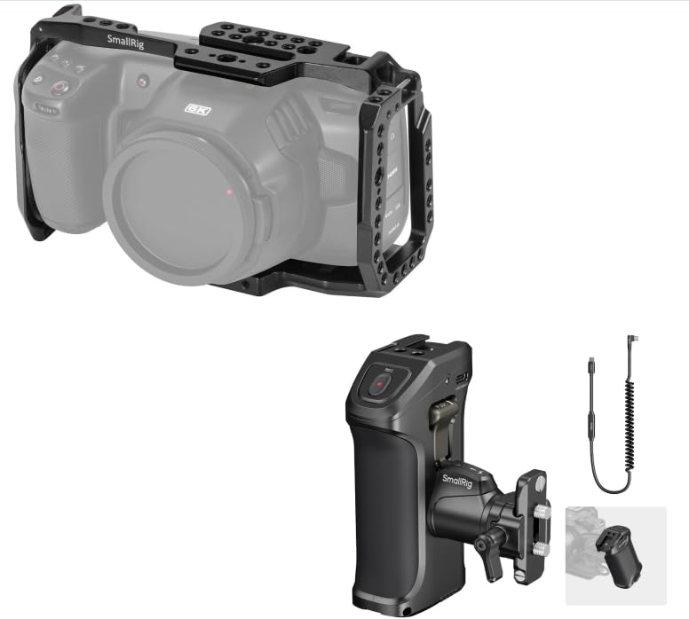 BMPCC 4K ＋ SmallRig ケージ・ハンドル付き Amazon.com : SMALLRIG BMPCC 4K & 6K Cage for Blackmagic+